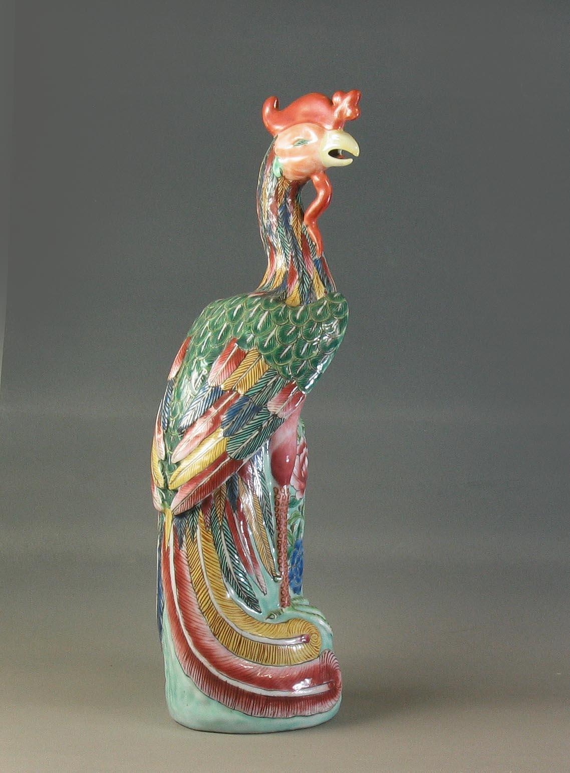 Chinese Famille Rose Phoenix, Early 20th Century 4