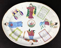 Chinese Famille Rose 'Wu Shuang Pu' Platter