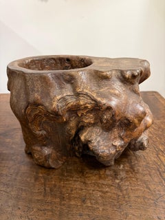 A Chinese Gnarled Root Brush Pot, 19th Century