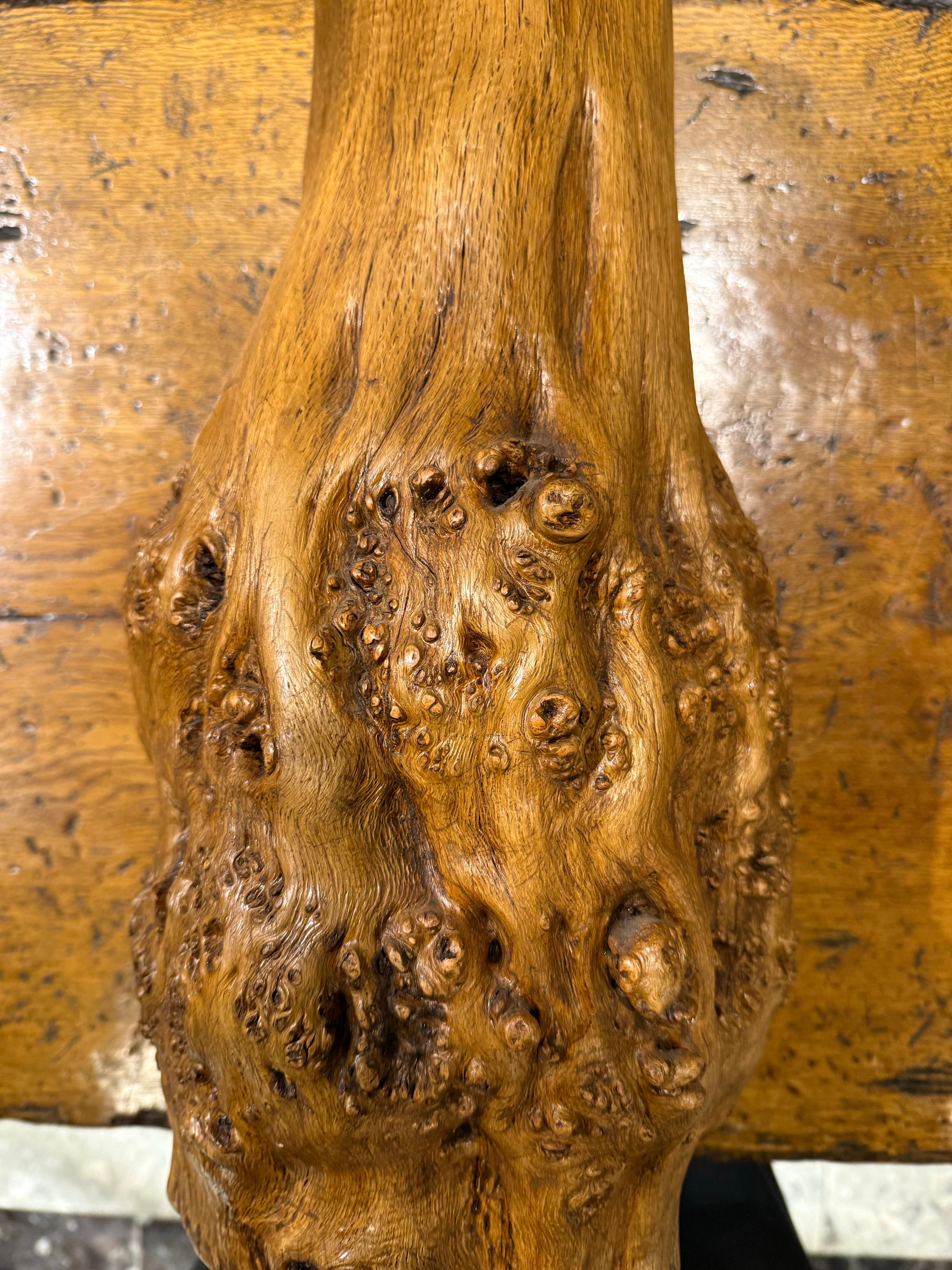 A Chinese Hardwood Gnarled Root Brush Pot, Late 19th Century For Sale 6
