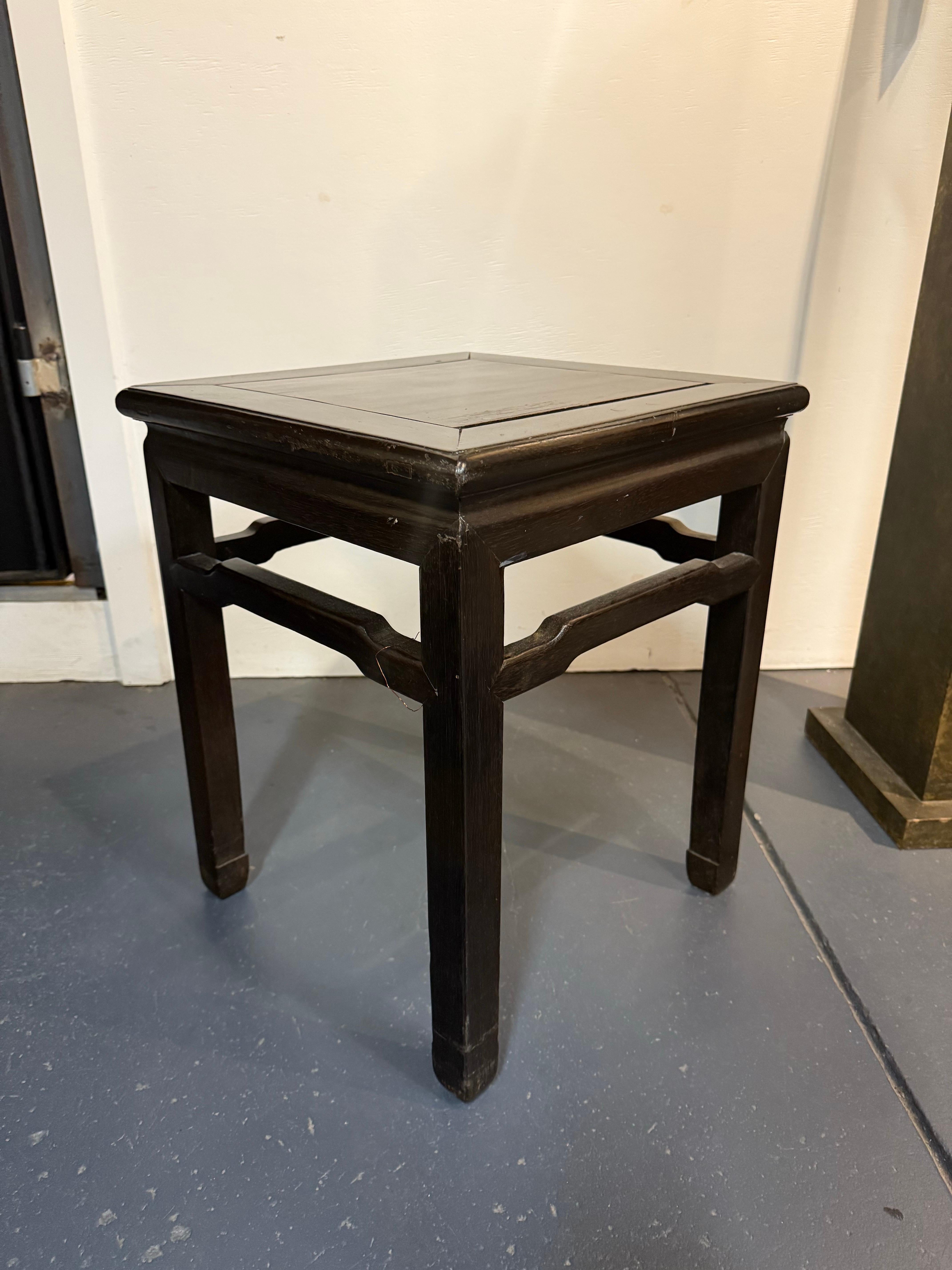 A Chinese Hongmu Stool, Early 20th Century For Sale 6