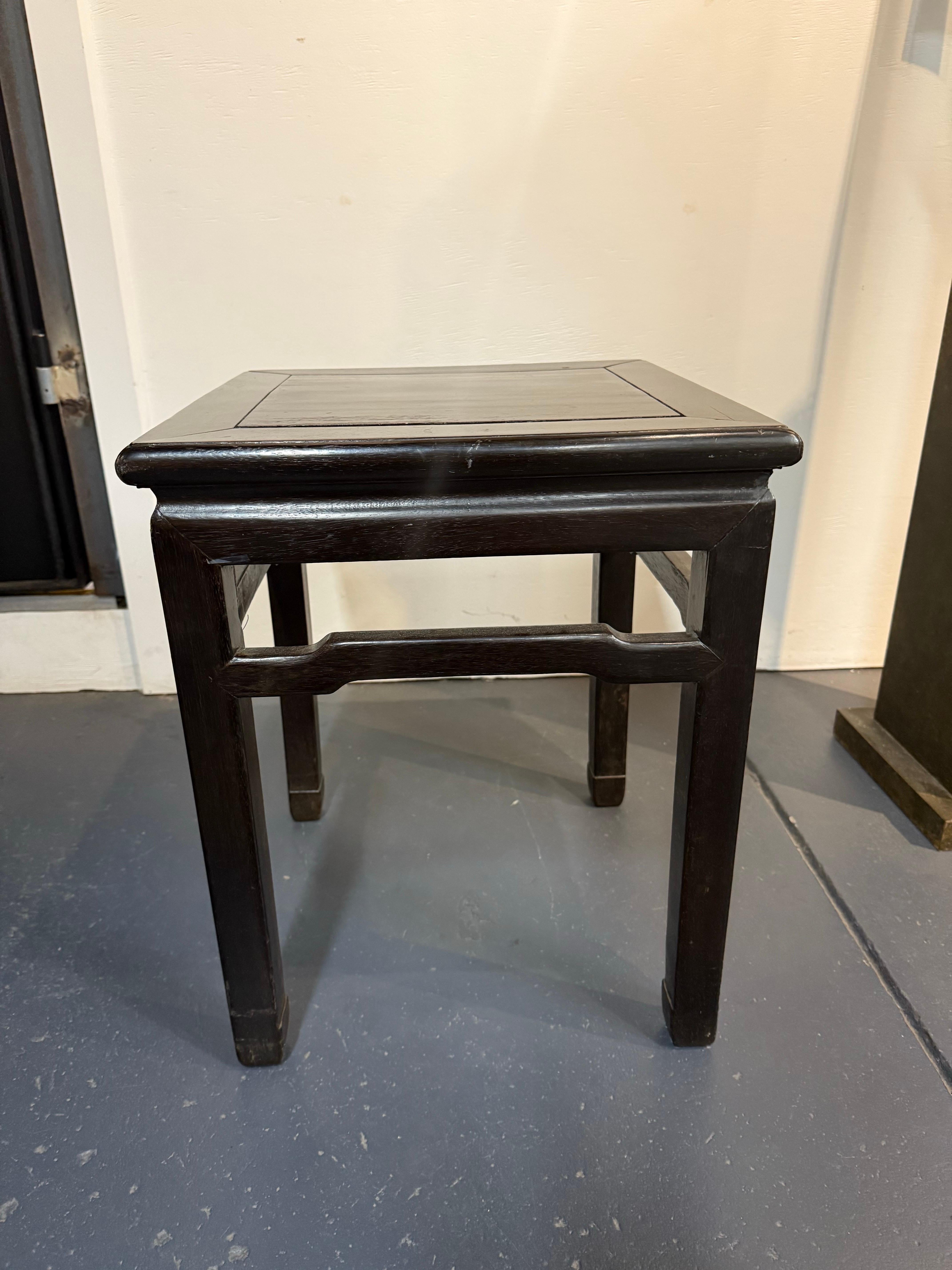 A Chinese Hongmu Stool, Early 20th Century For Sale 7