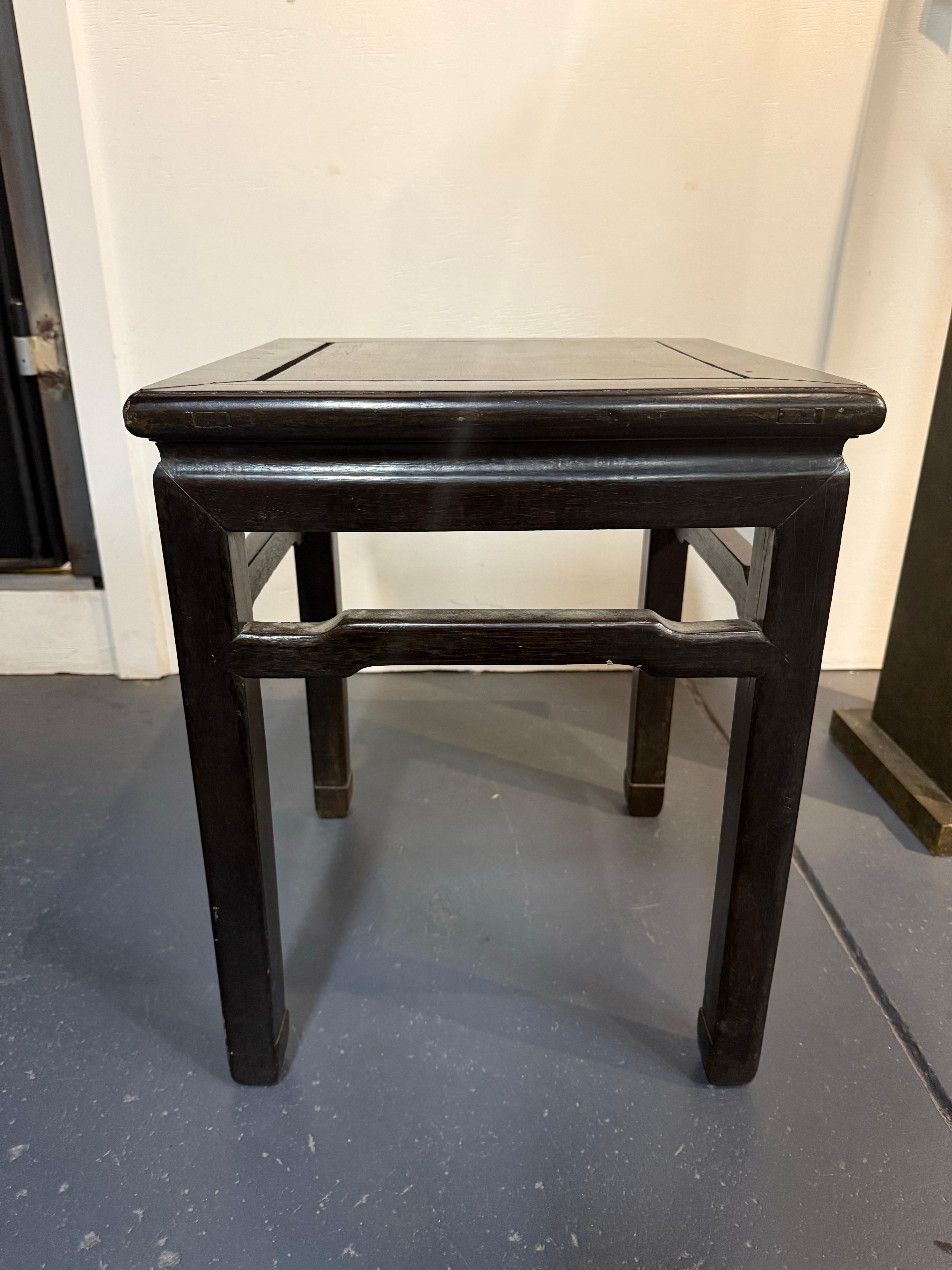 A Chinese Hongmu Stool, Early 20th Century For Sale 9