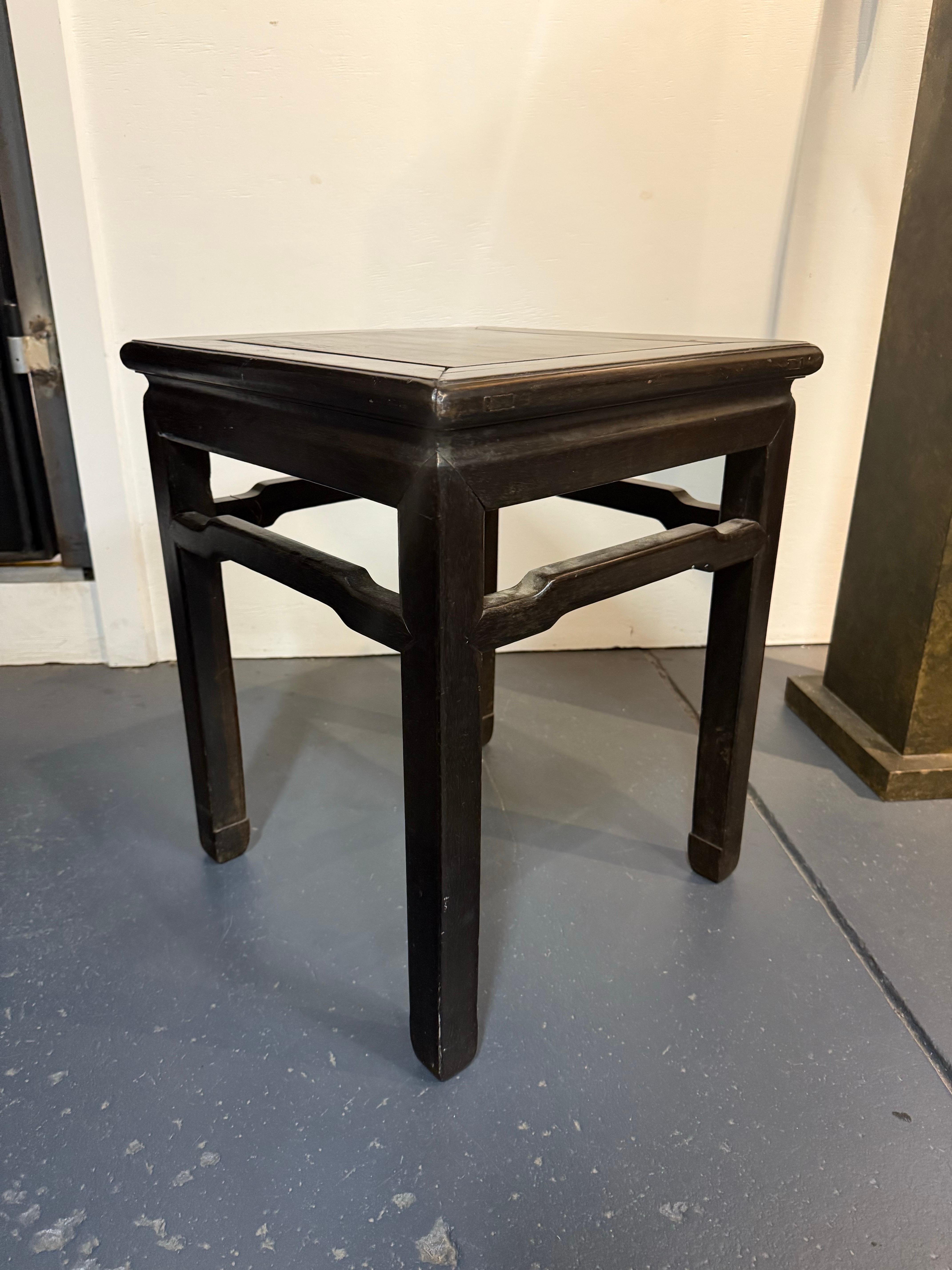 A Chinese Hongmu Stool, Early 20th Century For Sale 2