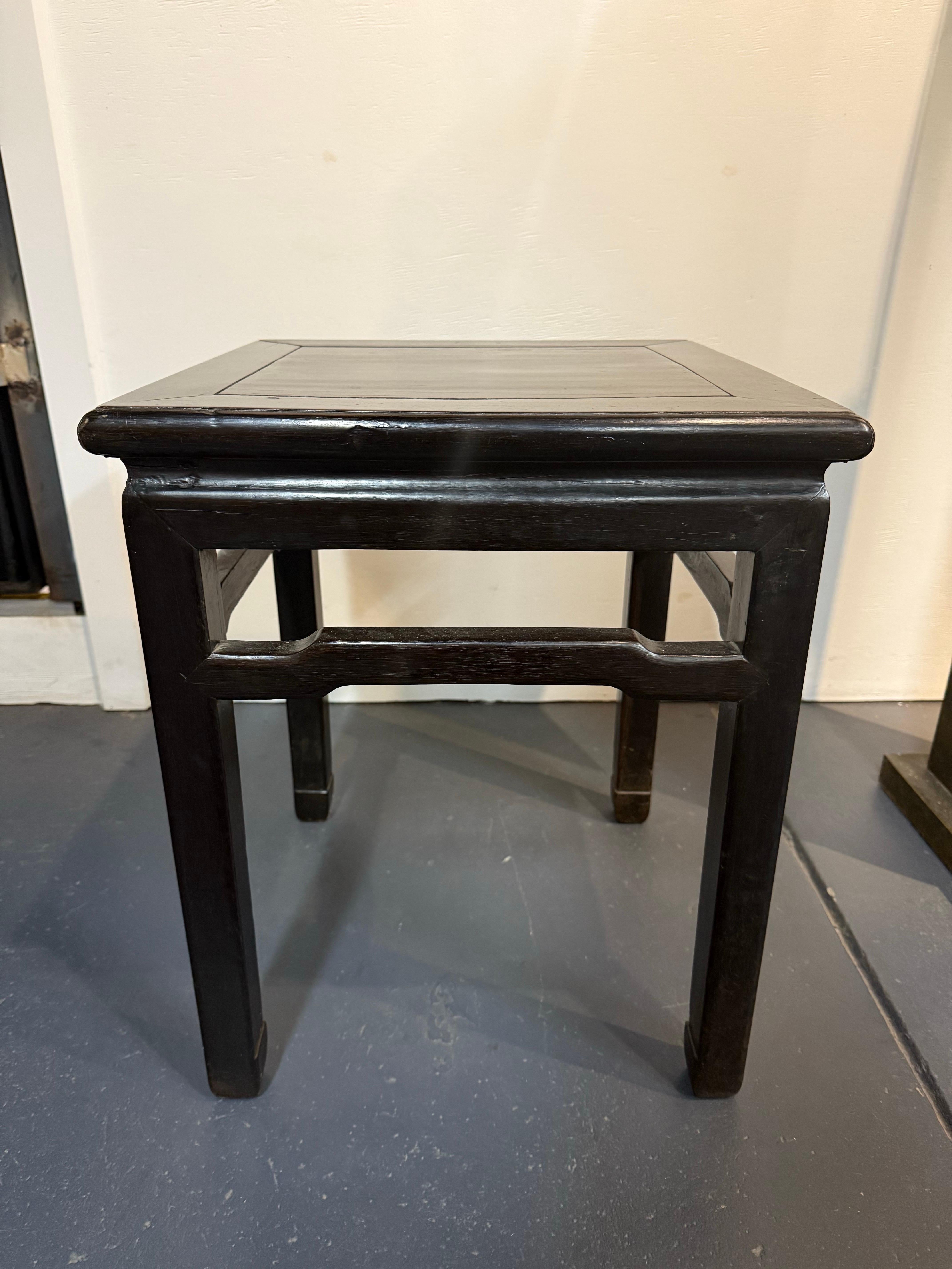 A Chinese Hongmu Stool, Early 20th Century For Sale 3