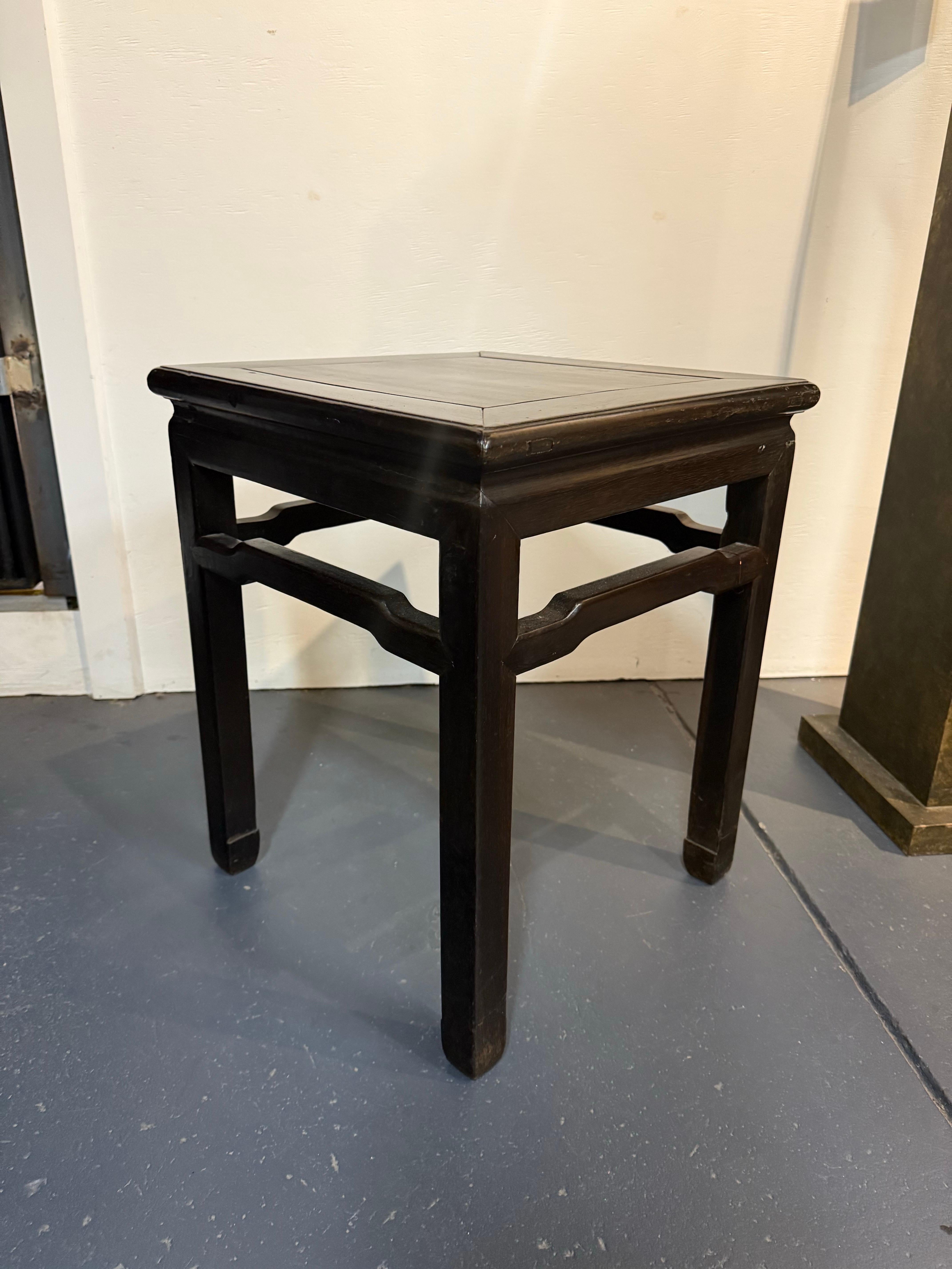 A Chinese Hongmu Stool, Early 20th Century For Sale 4