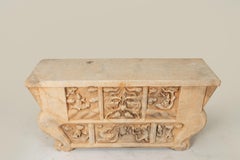 A Chinese Marble Butterfly-Shaped Marble Altar Table