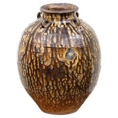 Used A Chinese Mataban Stoneware Storage Jar