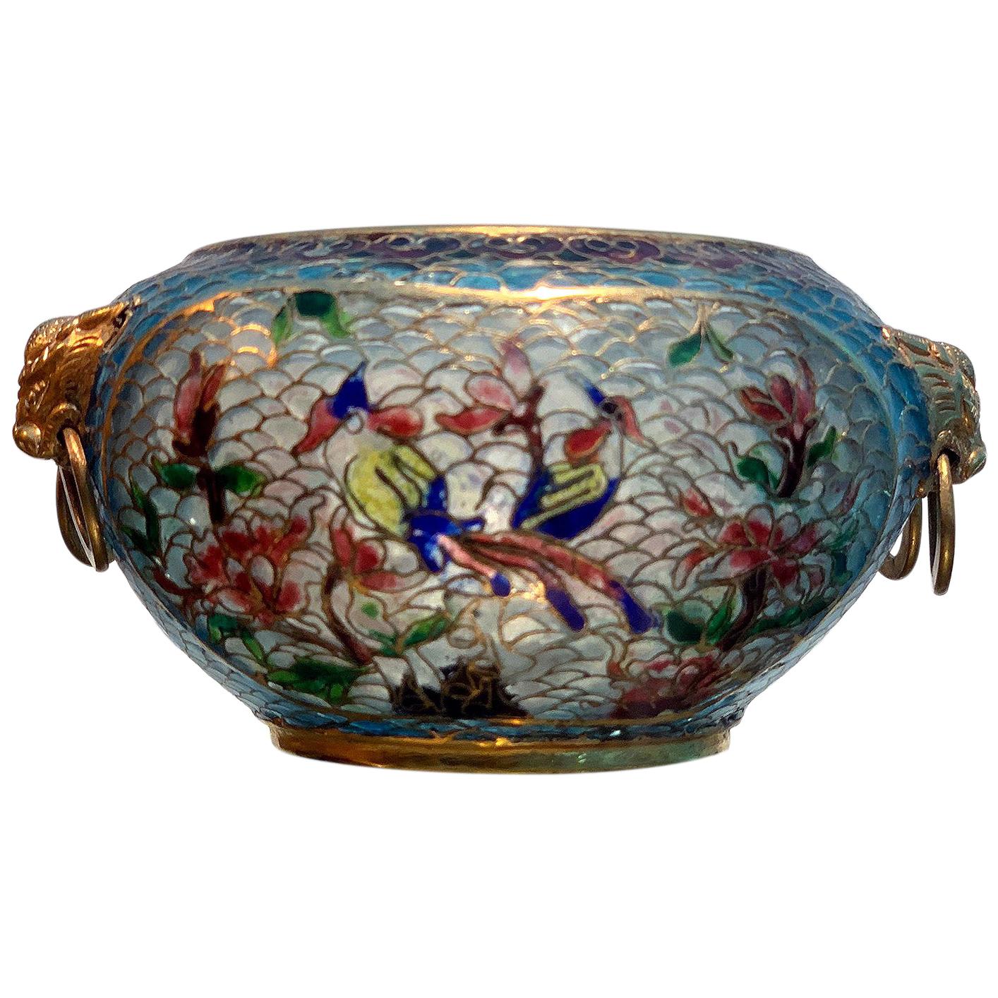 Chinese Plique-a-jour Archaic Style Bowl For Sale