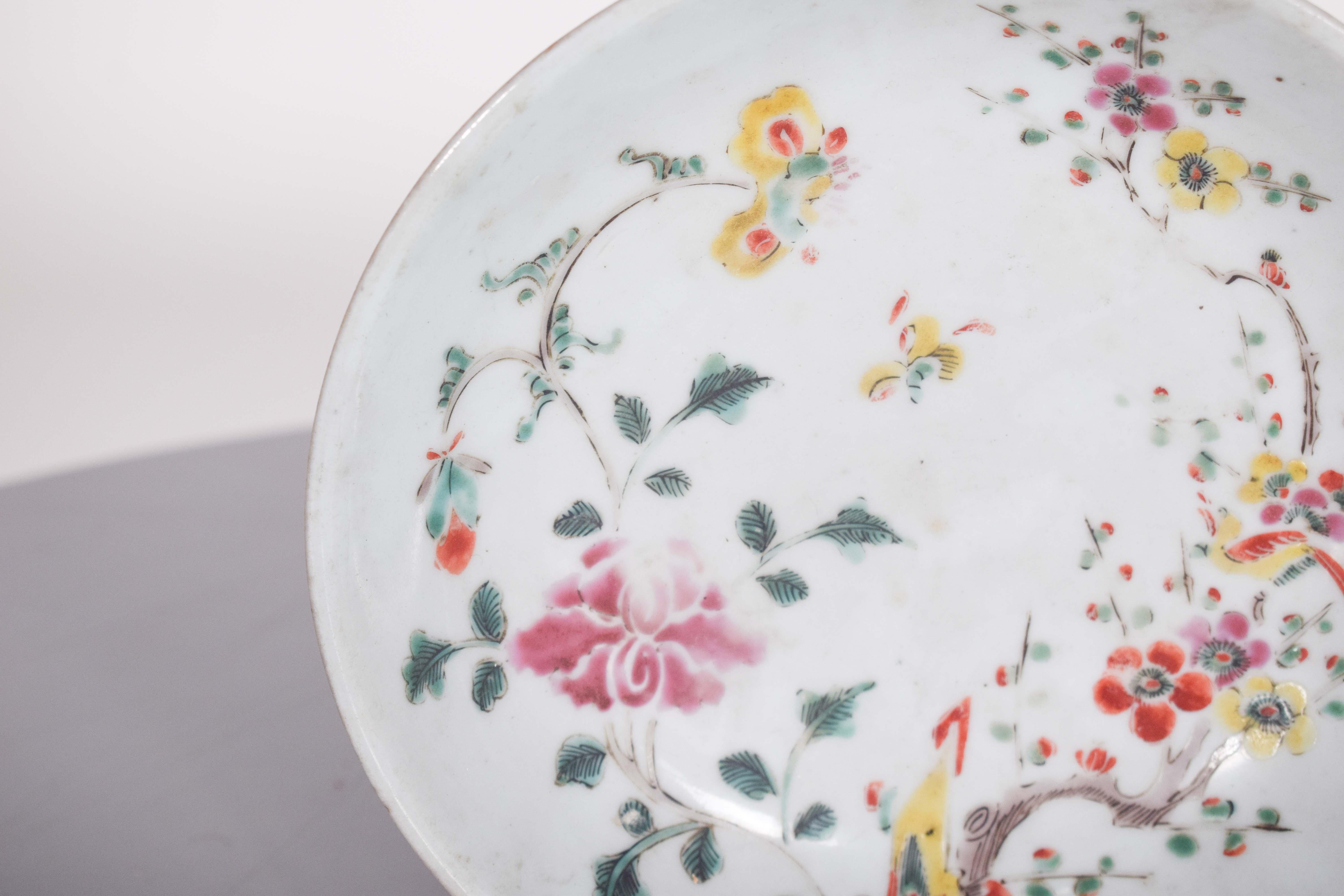 Baroque Bol en porcelaine chinoise à exporter, période Qing en vente
