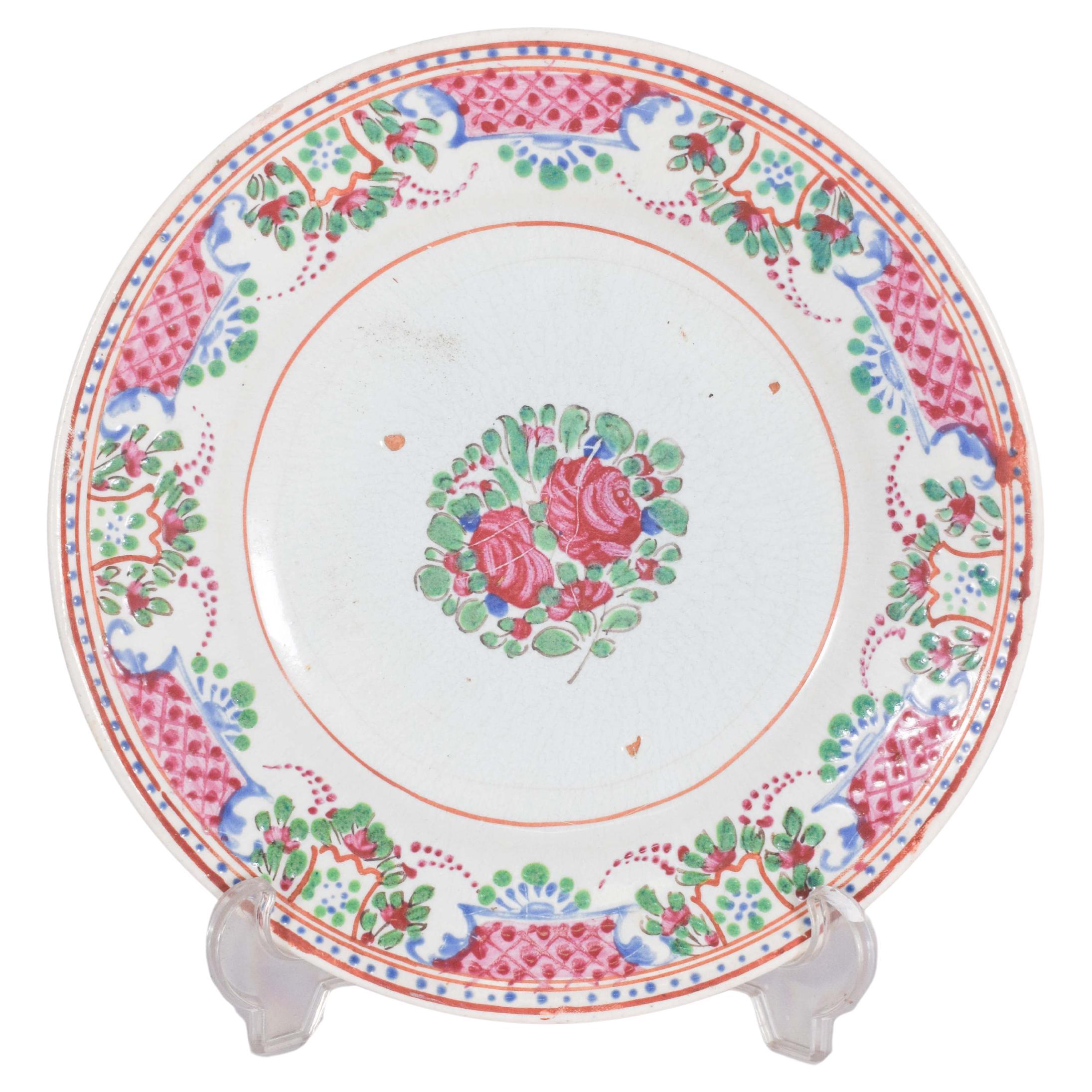 Un plato de porcelana china para la exportación