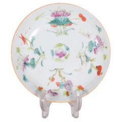Plato de porcelana china, dinastía Qing para exportación