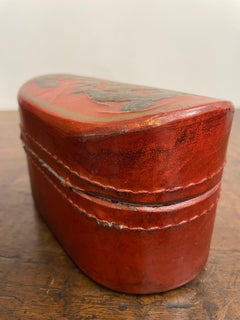 A Chinese Red Lacquer Lidded Box, Early 20th Century