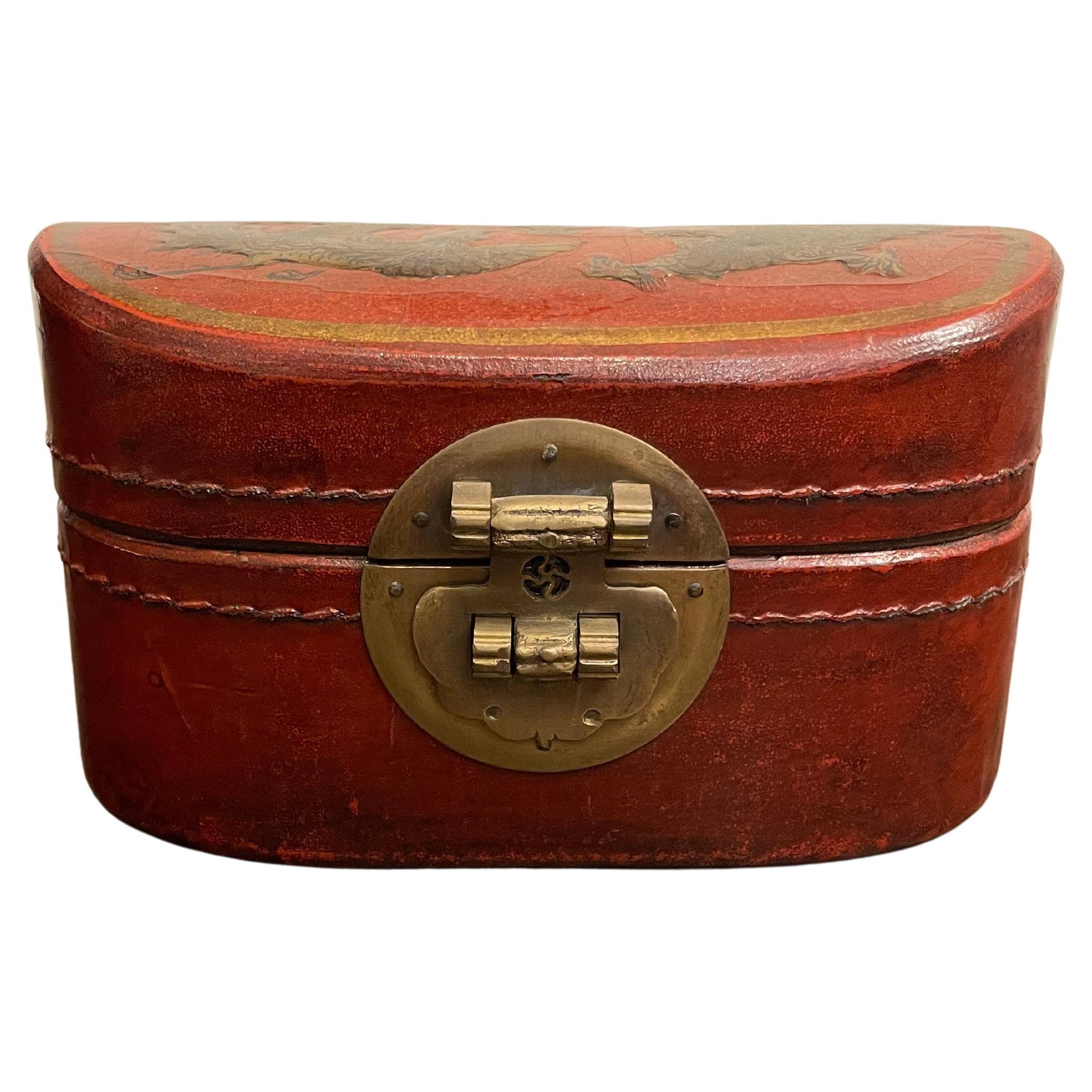 A Chinese Red Lacquer Lidded Box, Early 20th Century
