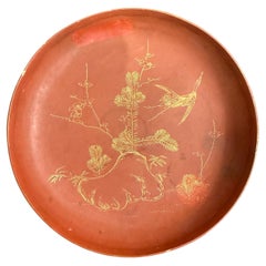 A Chinese Red Lacquered Dish Plate, 20th Century
