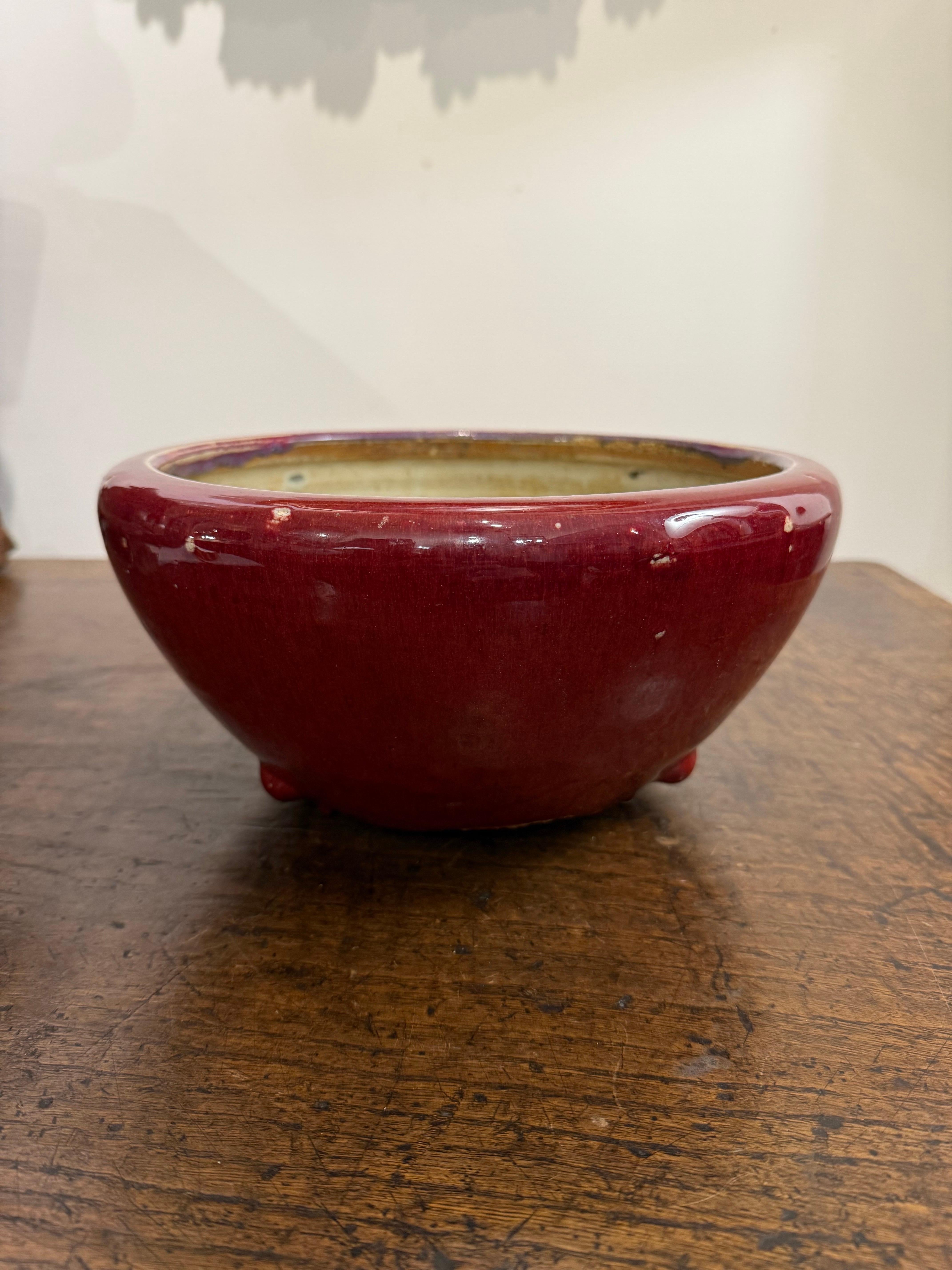 Qing Bol chinois en glaçure Sang de Boeuf, 19e siècle en vente