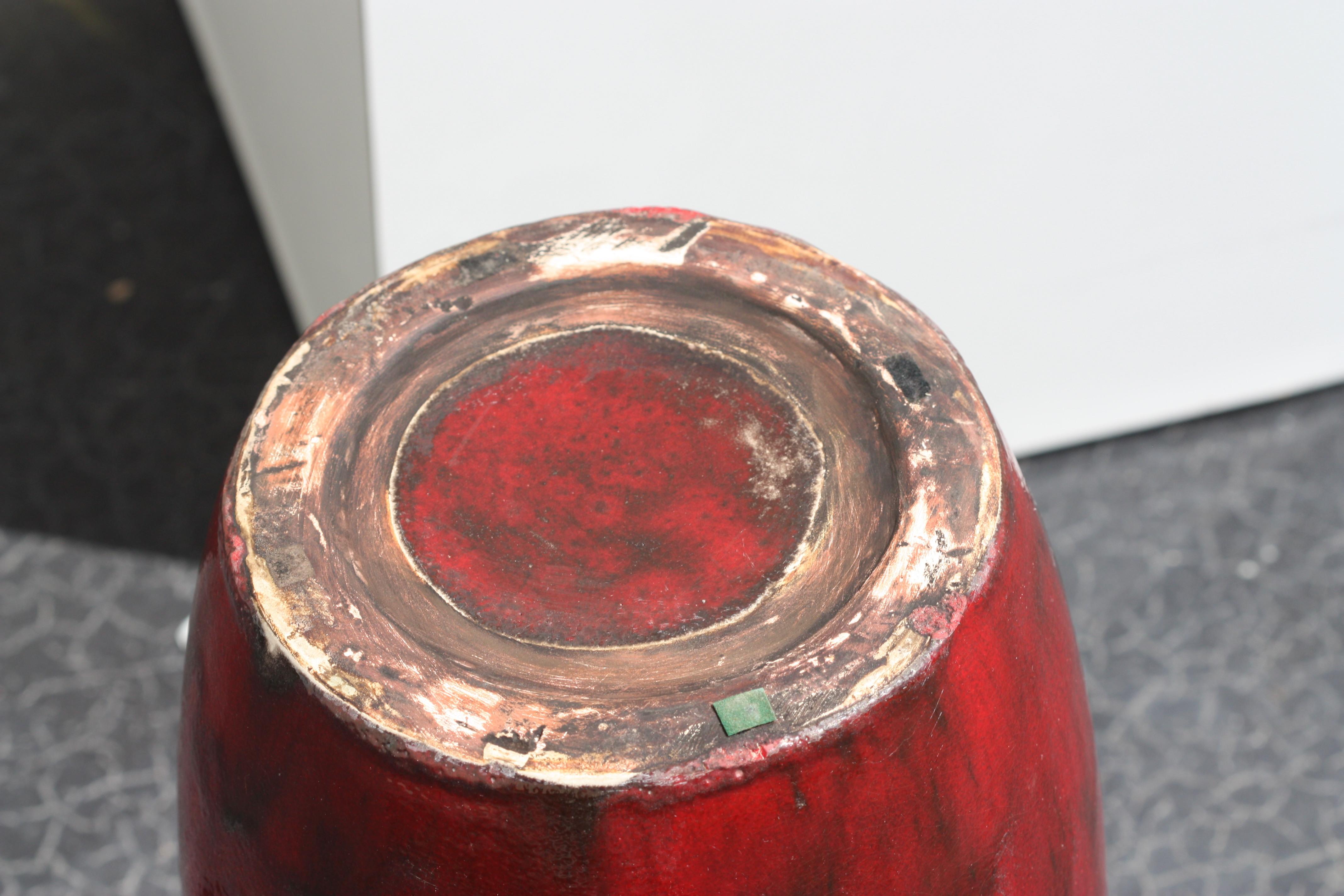 Vaso cinese smaltato Sang de Boeuf in vendita 4