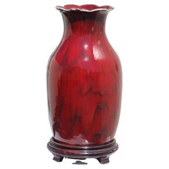 Chinese "Sang De Boeuf" Glazed Vase