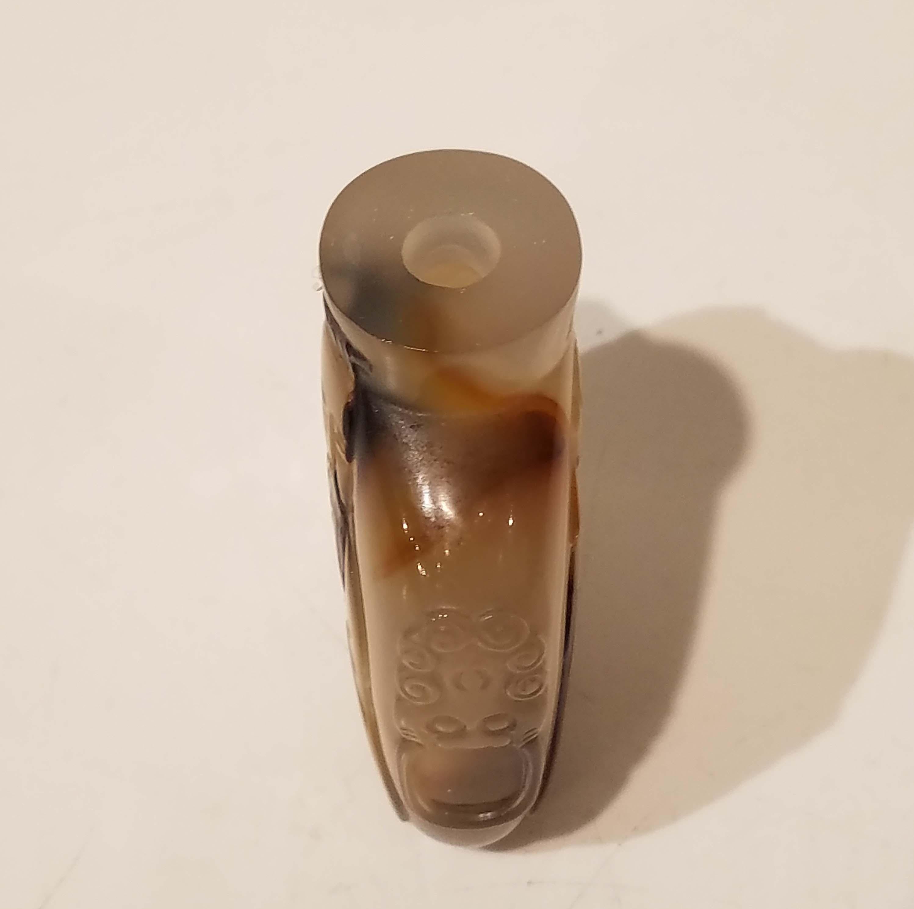 Chinese Shadow Agate Snuff Bottle, 18th-19th Century 5