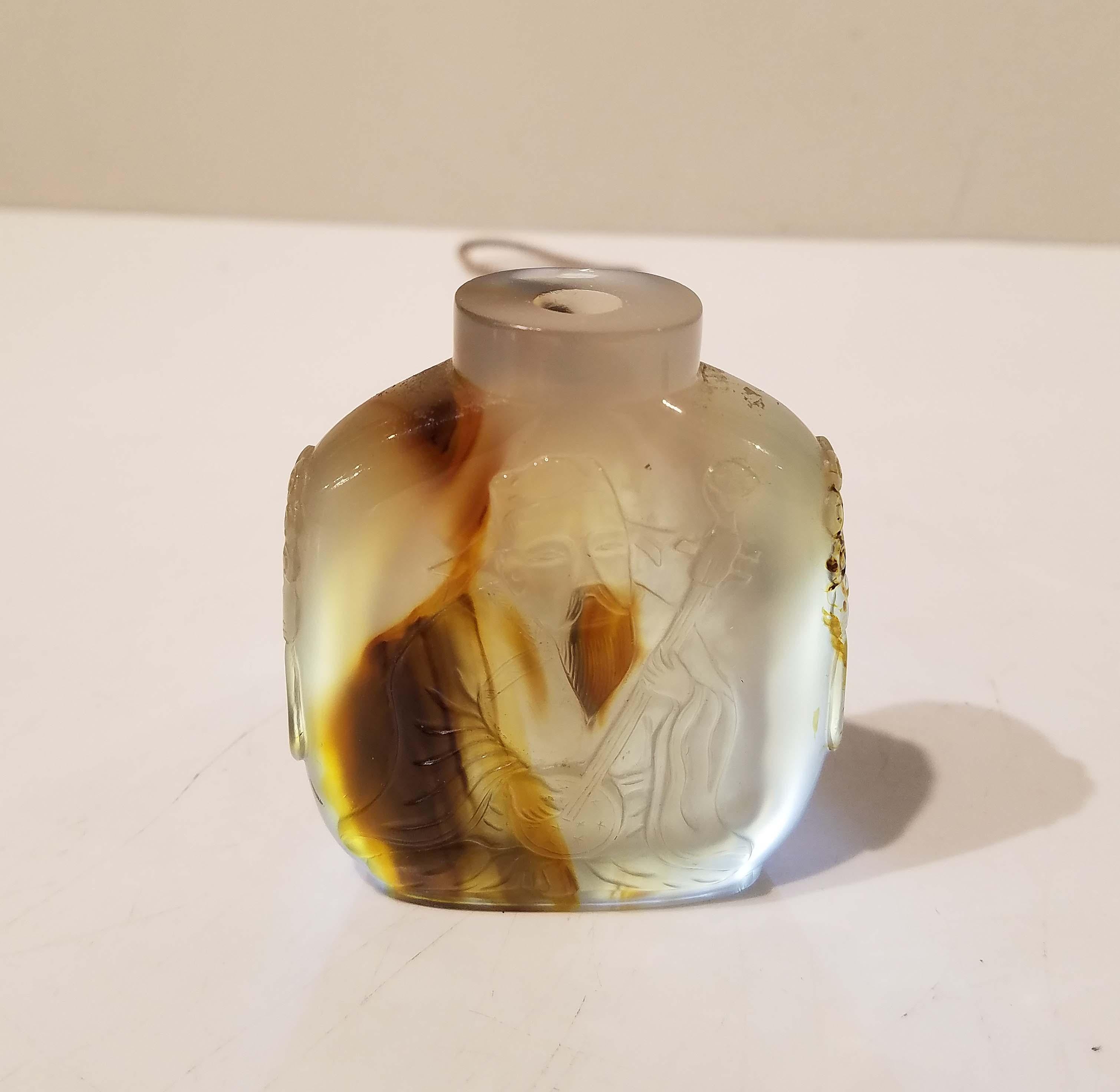 Chinese Shadow Agate Snuff Bottle, 18th-19th Century 9