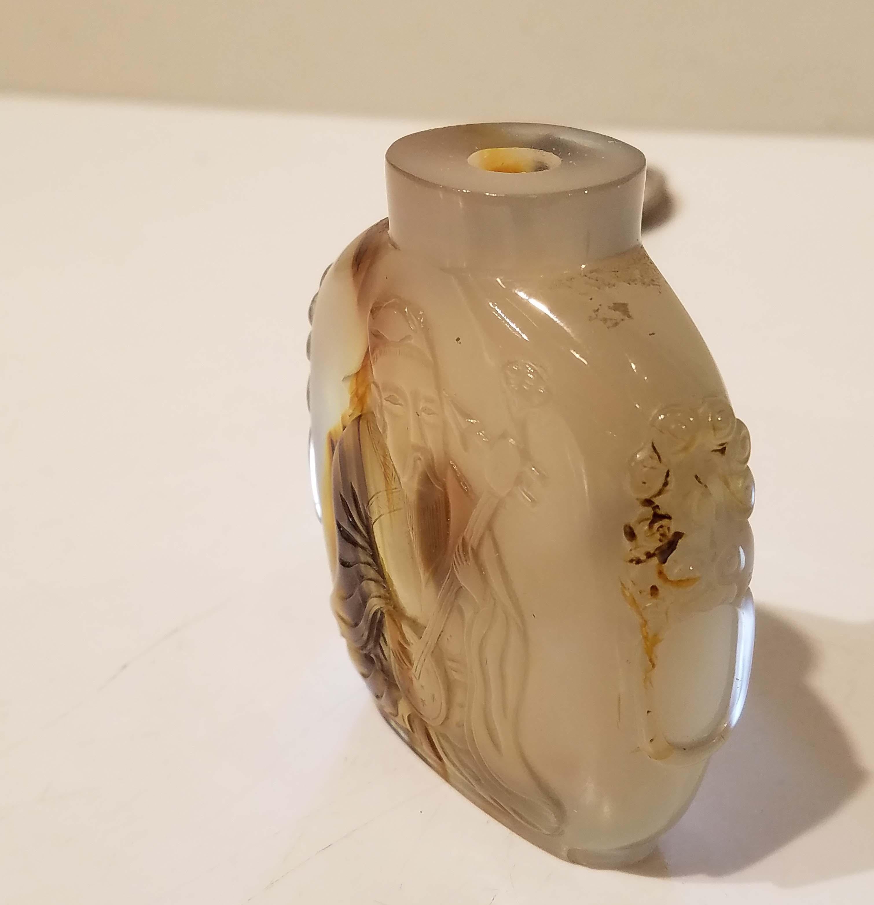 Chinese Shadow Agate Snuff Bottle, 18th-19th Century 11