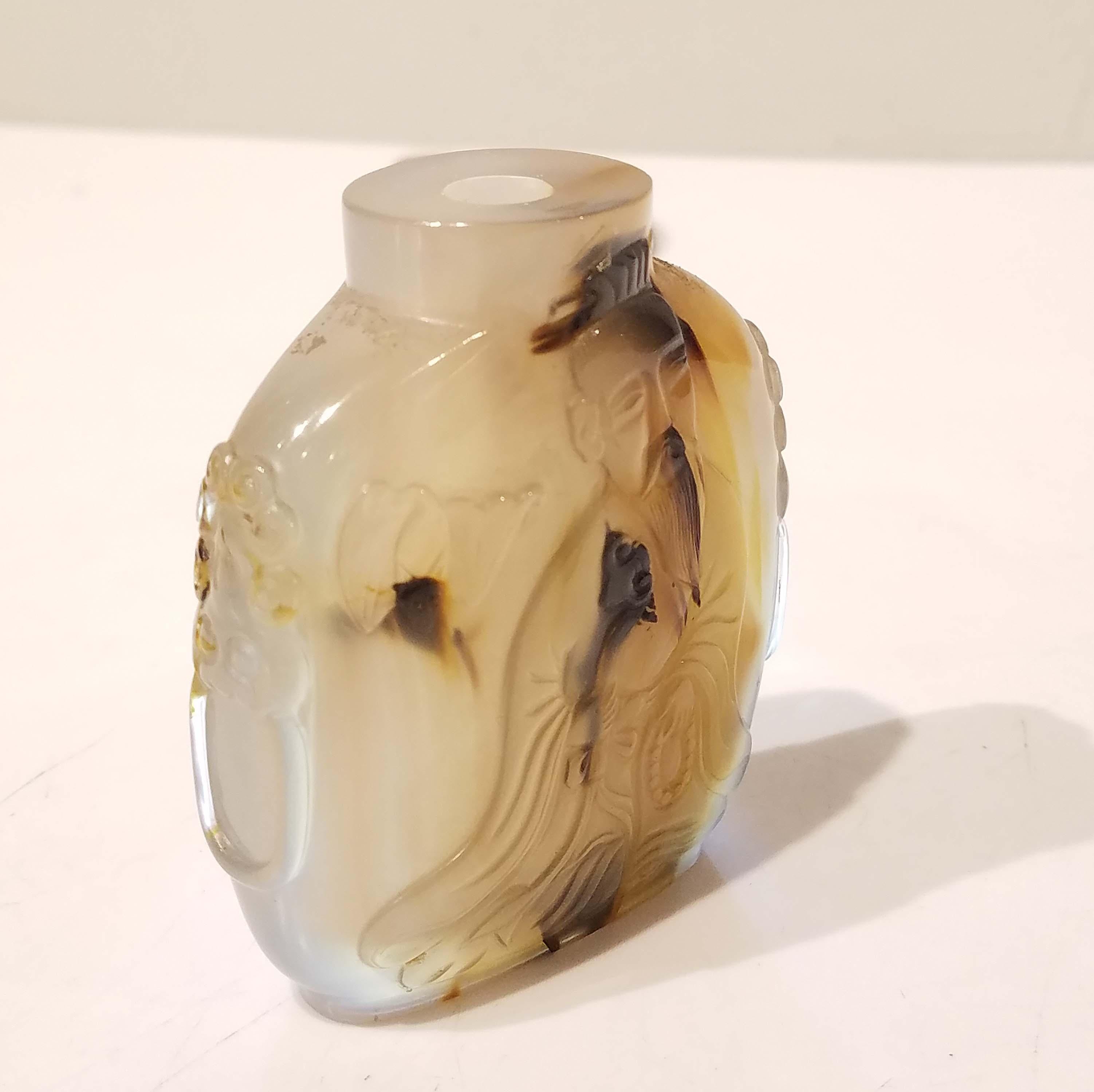 Chinese Shadow Agate Snuff Bottle, 18th-19th Century 12
