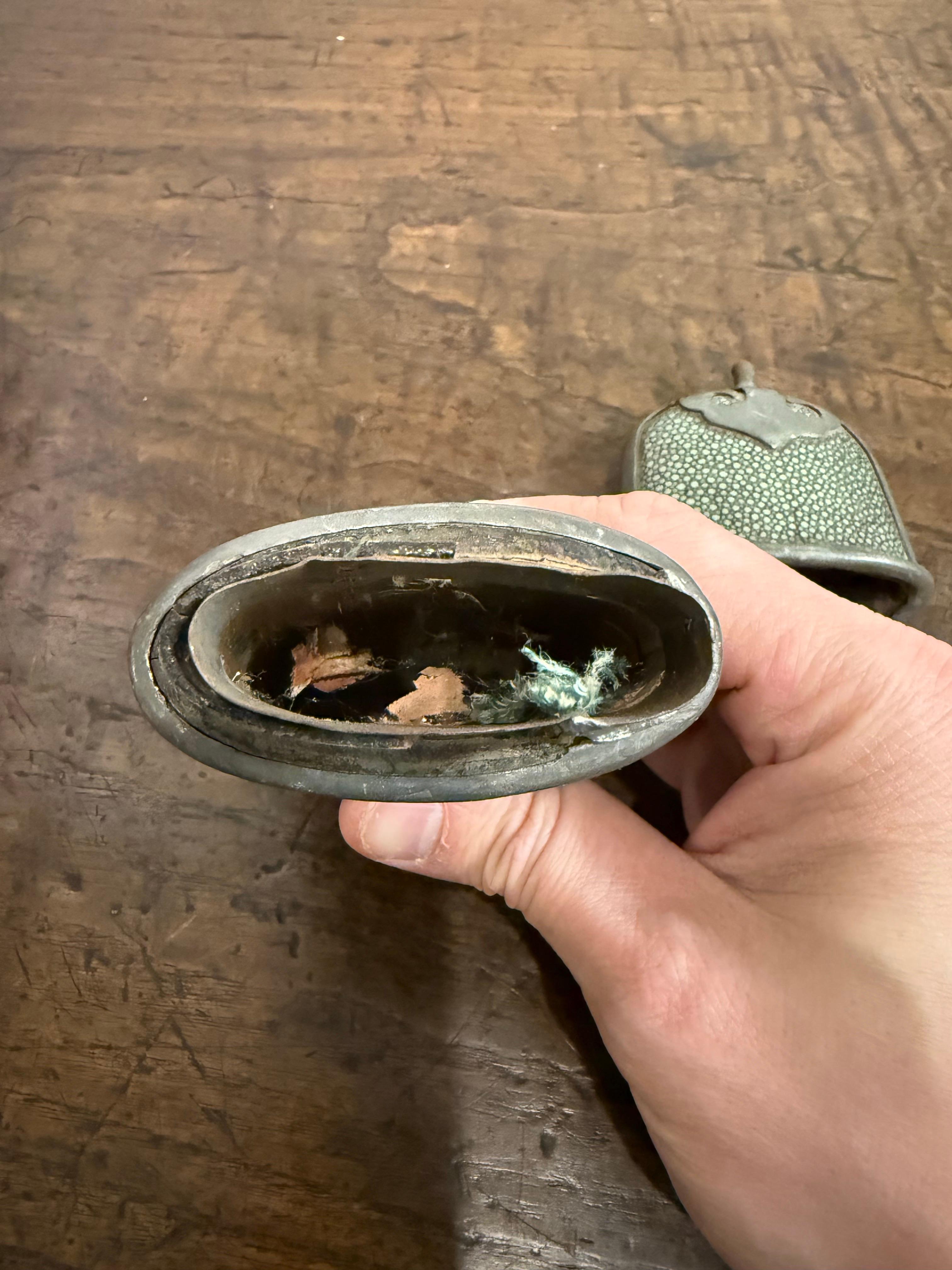 A Chinese Shagreen Style Glasses Case, 19th Century For Sale 2