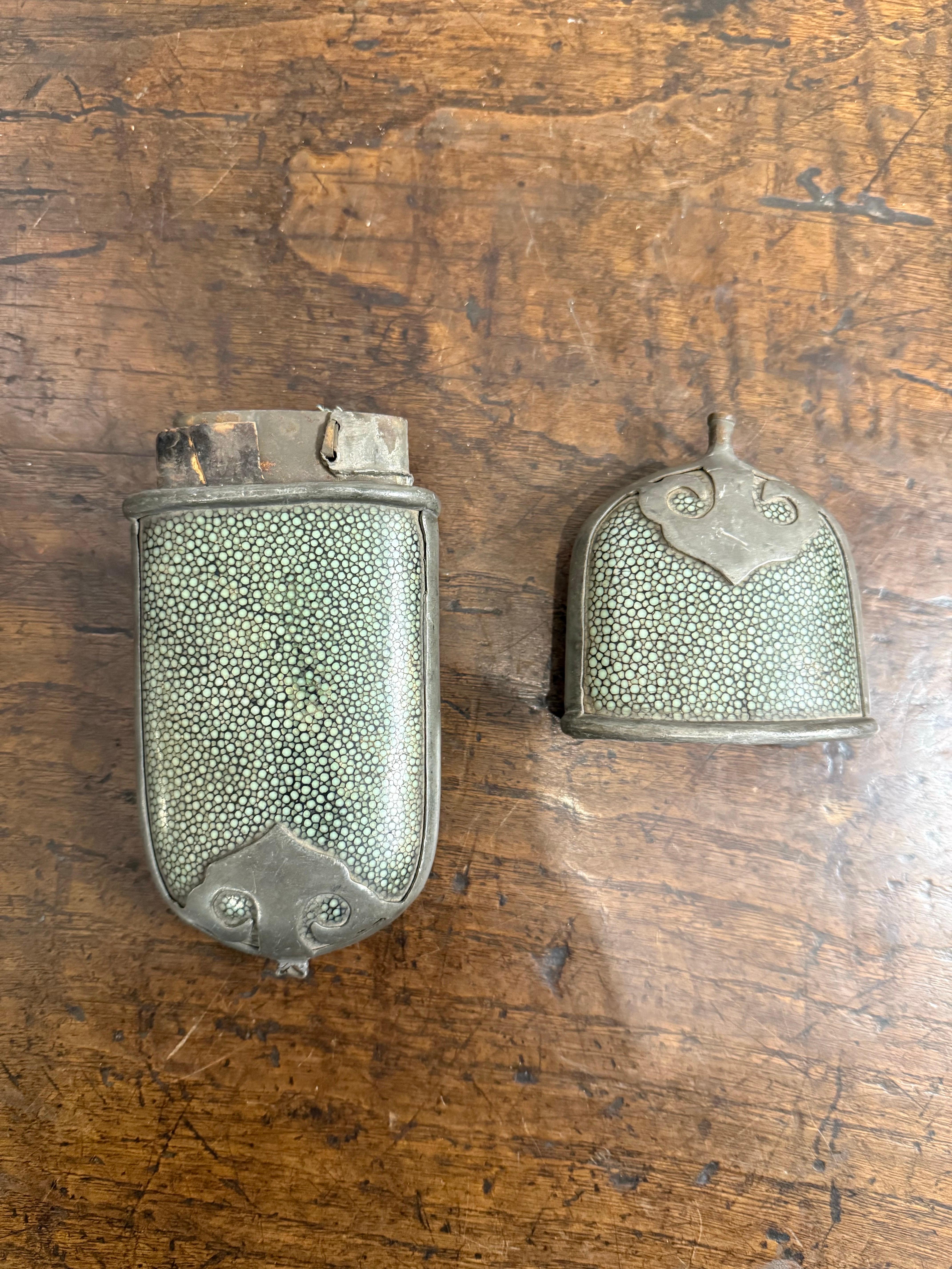 A Chinese Shagreen Style Glasses Case, 19th Century For Sale 4