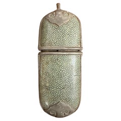 Antique A Chinese Shagreen Style Glasses Case, 19th Century