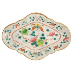 Assiette chinoise Wucai, 19ème siècle