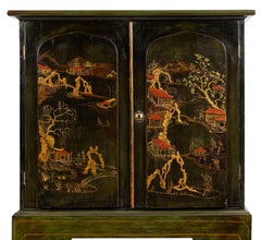 A Chinoiserie Cabinet on Stand, 19th Century