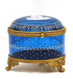 Chinoiserie Gilt-Metal Glass Box