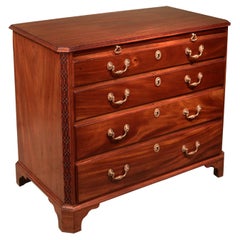Antique A Chippendale period mahogany chest of drawers