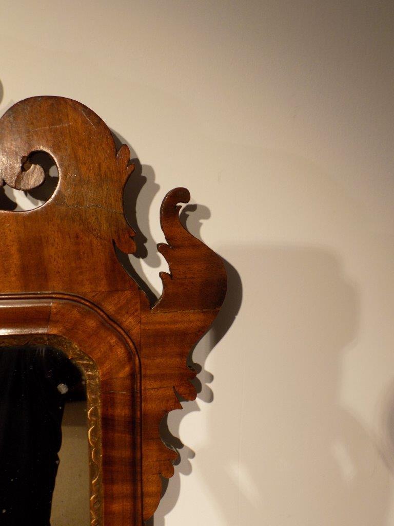 Chippendale Style George III Period Mahogany Pierced Fretwork Mirror In Good Condition In Darwen, GB