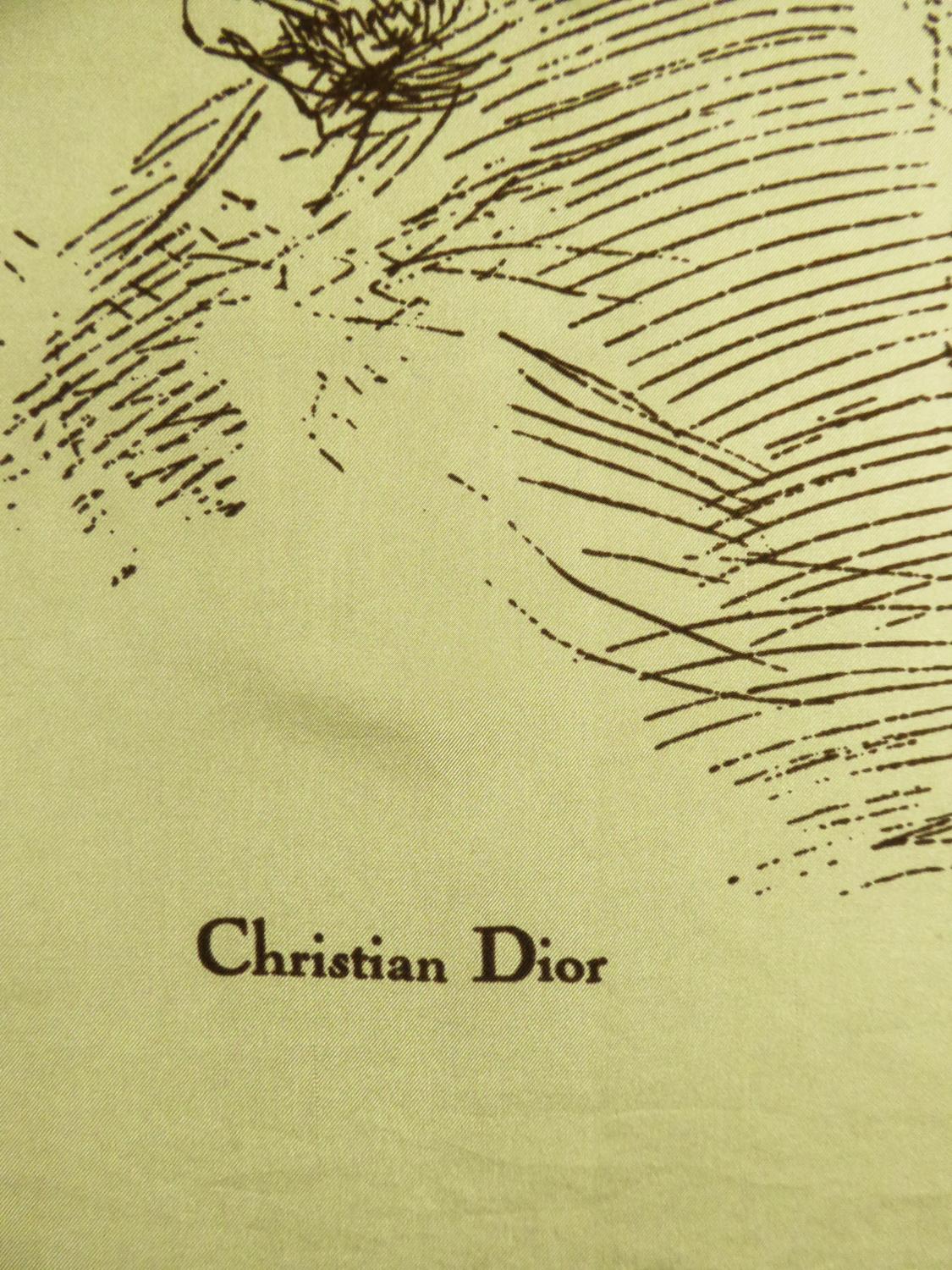 A Christian Dior Carré or Scarf Titled 
