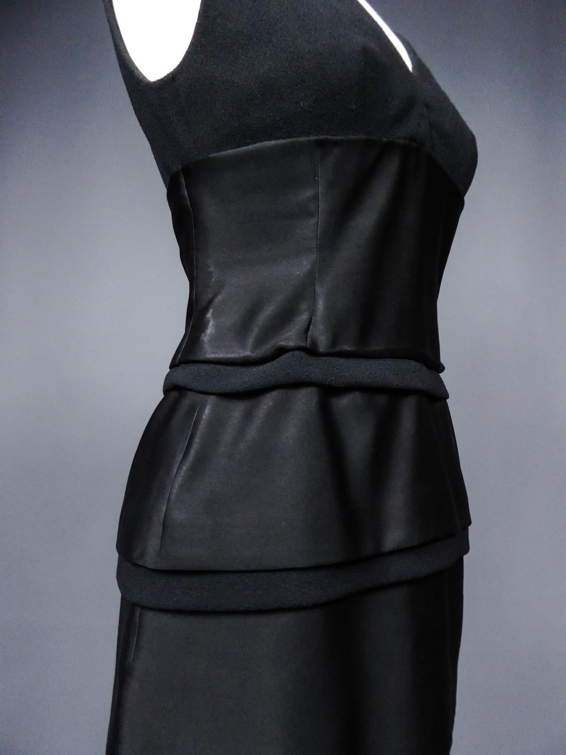 haute couture black dress