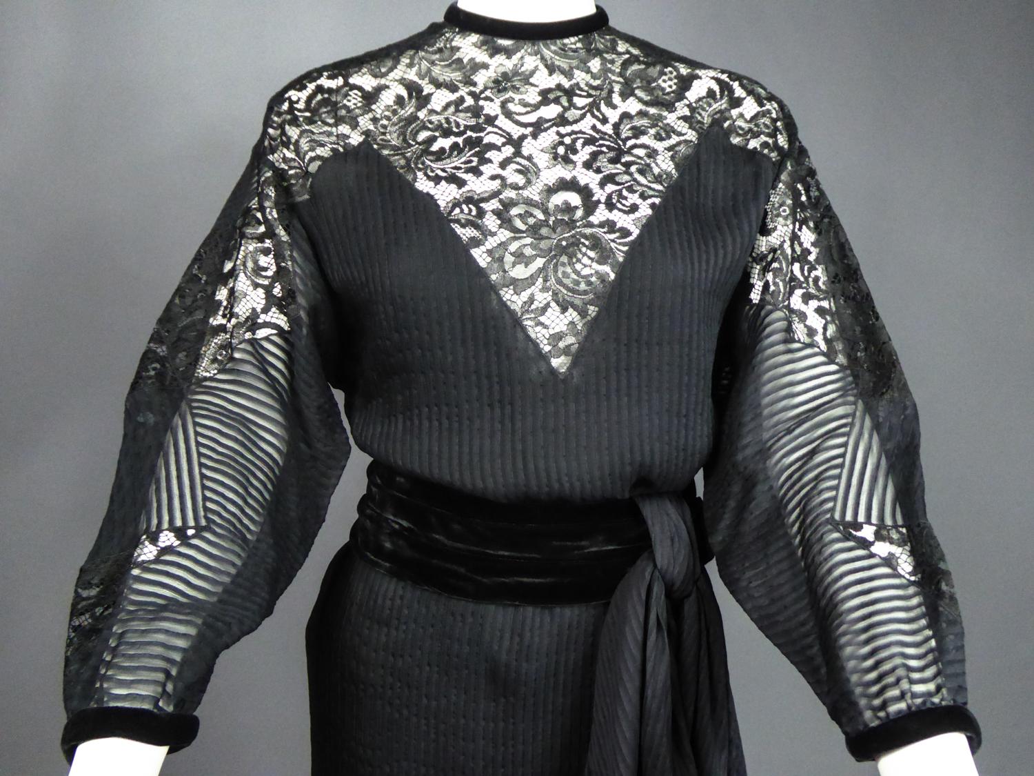 Ein Christian Dior-Marc Bohan Kleines Schwarzes Kleid mit der Nummer 15843 Frühjahr/Sommer 1982 im Angebot 6