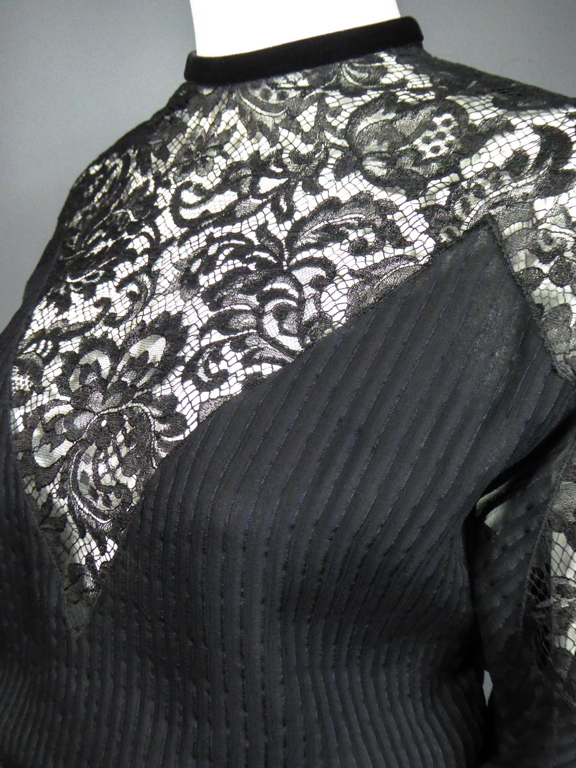 Ein Christian Dior-Marc Bohan Kleines Schwarzes Kleid mit der Nummer 15843 Frühjahr/Sommer 1982 im Angebot 7