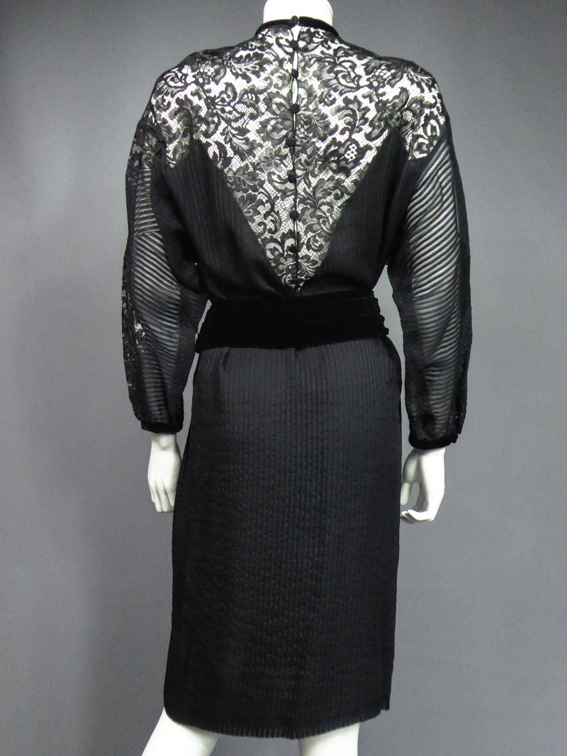 Ein Christian Dior-Marc Bohan Kleines Schwarzes Kleid mit der Nummer 15843 Frühjahr/Sommer 1982 im Angebot 10