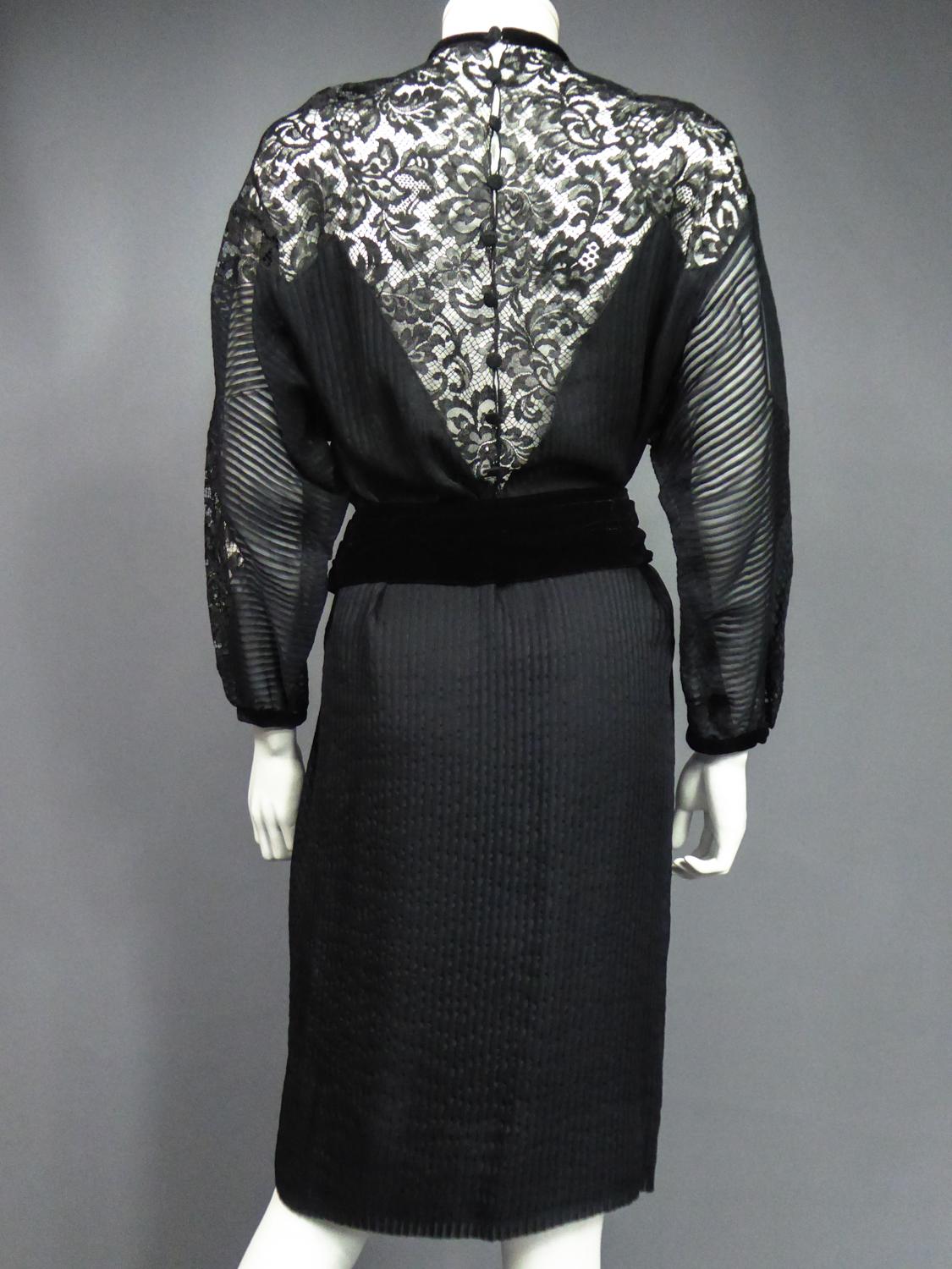 A Christian Dior-Marc Bohan Little Black Dress numbered 15843 Spring Summer 1982 For Sale 10