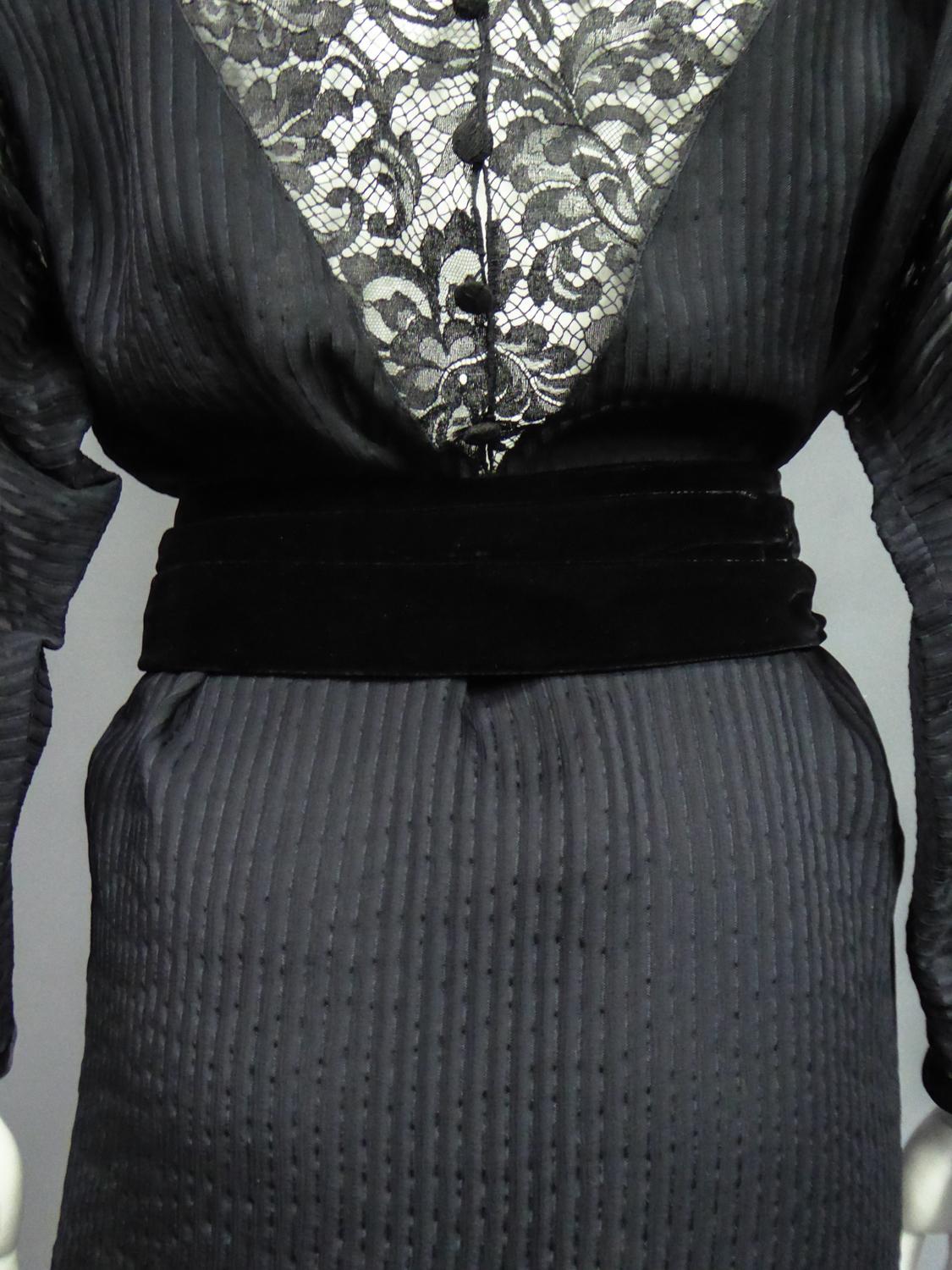 Ein Christian Dior-Marc Bohan Kleines Schwarzes Kleid mit der Nummer 15843 Frühjahr/Sommer 1982 im Angebot 11