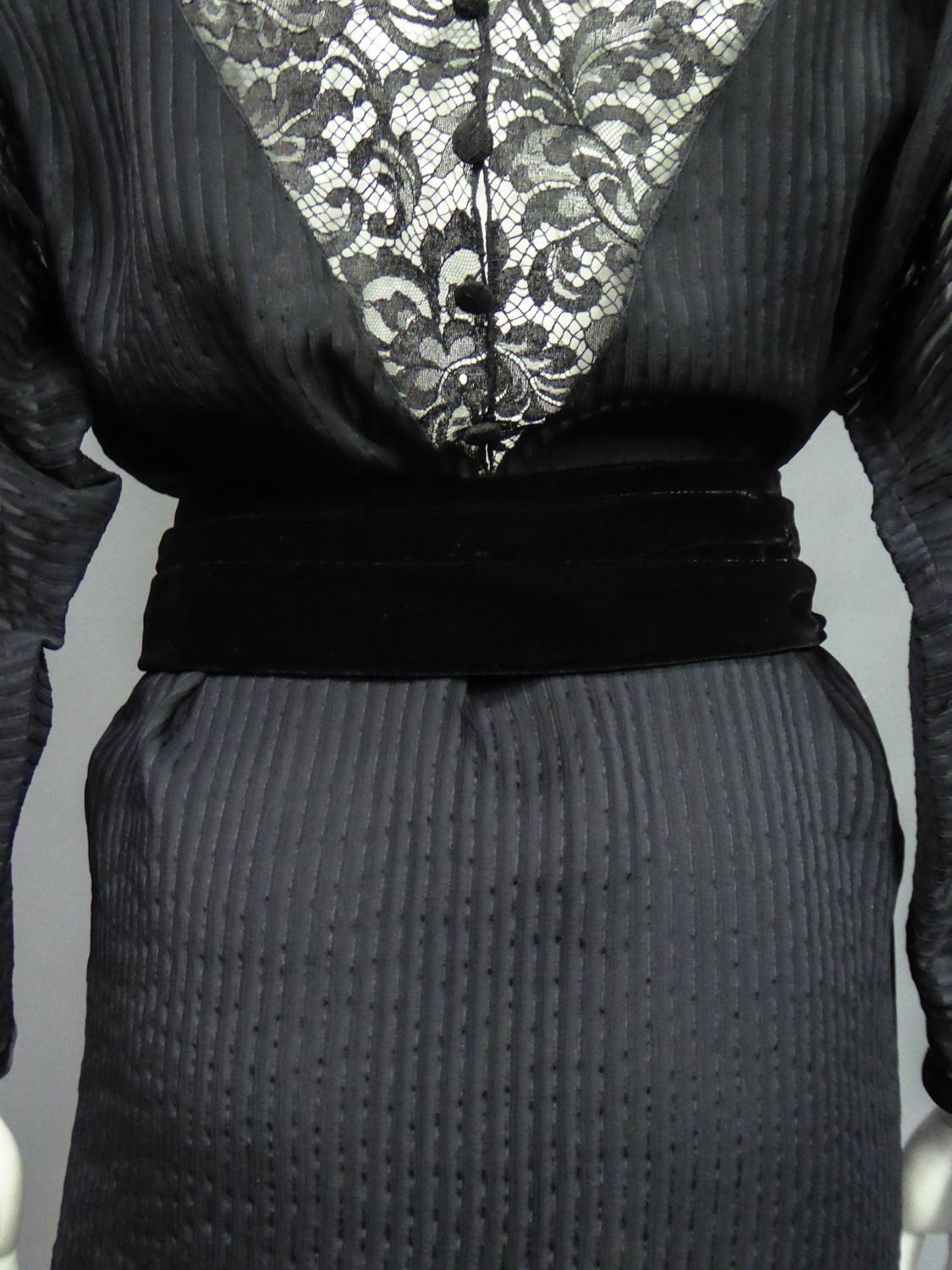A Christian Dior-Marc Bohan Little Black Dress numbered 15843 Spring Summer 1982 For Sale 11