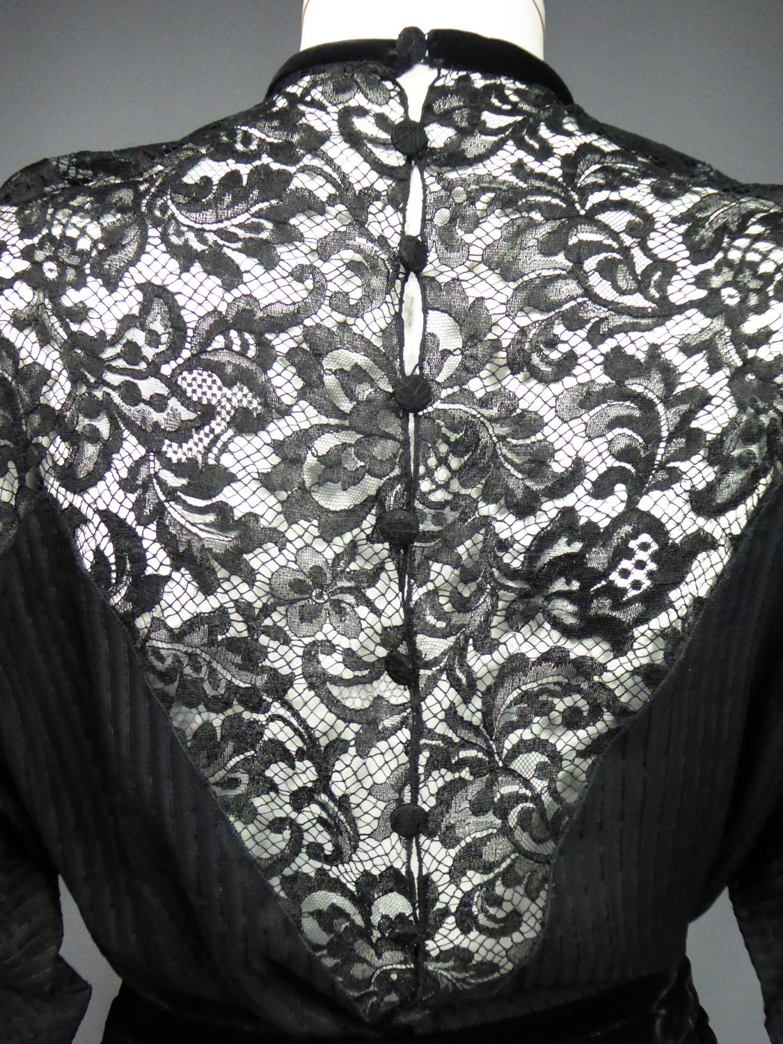 Ein Christian Dior-Marc Bohan Kleines Schwarzes Kleid mit der Nummer 15843 Frühjahr/Sommer 1982 im Angebot 12