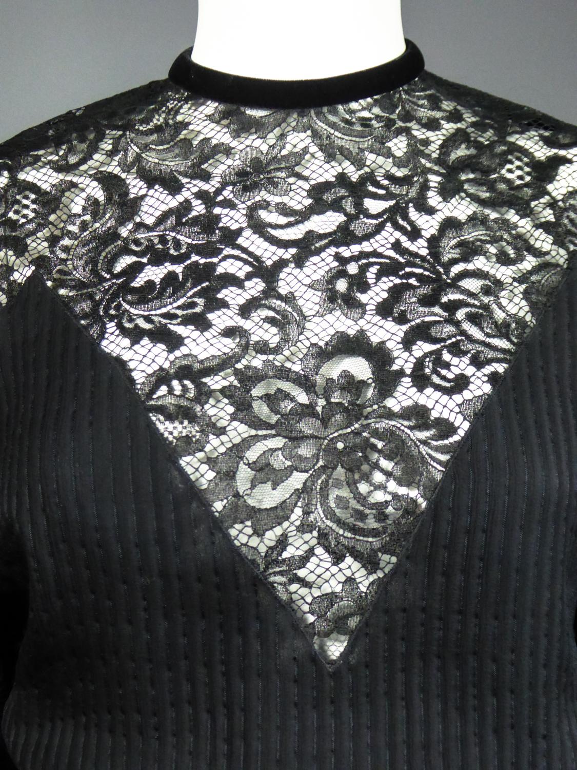 Ein Christian Dior-Marc Bohan Kleines Schwarzes Kleid mit der Nummer 15843 Frühjahr/Sommer 1982 im Angebot 5