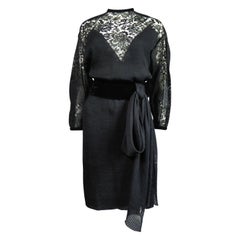 A Christian Dior-Marc Bohan Little Black Dress numbered 15843 Spring Summer 1982