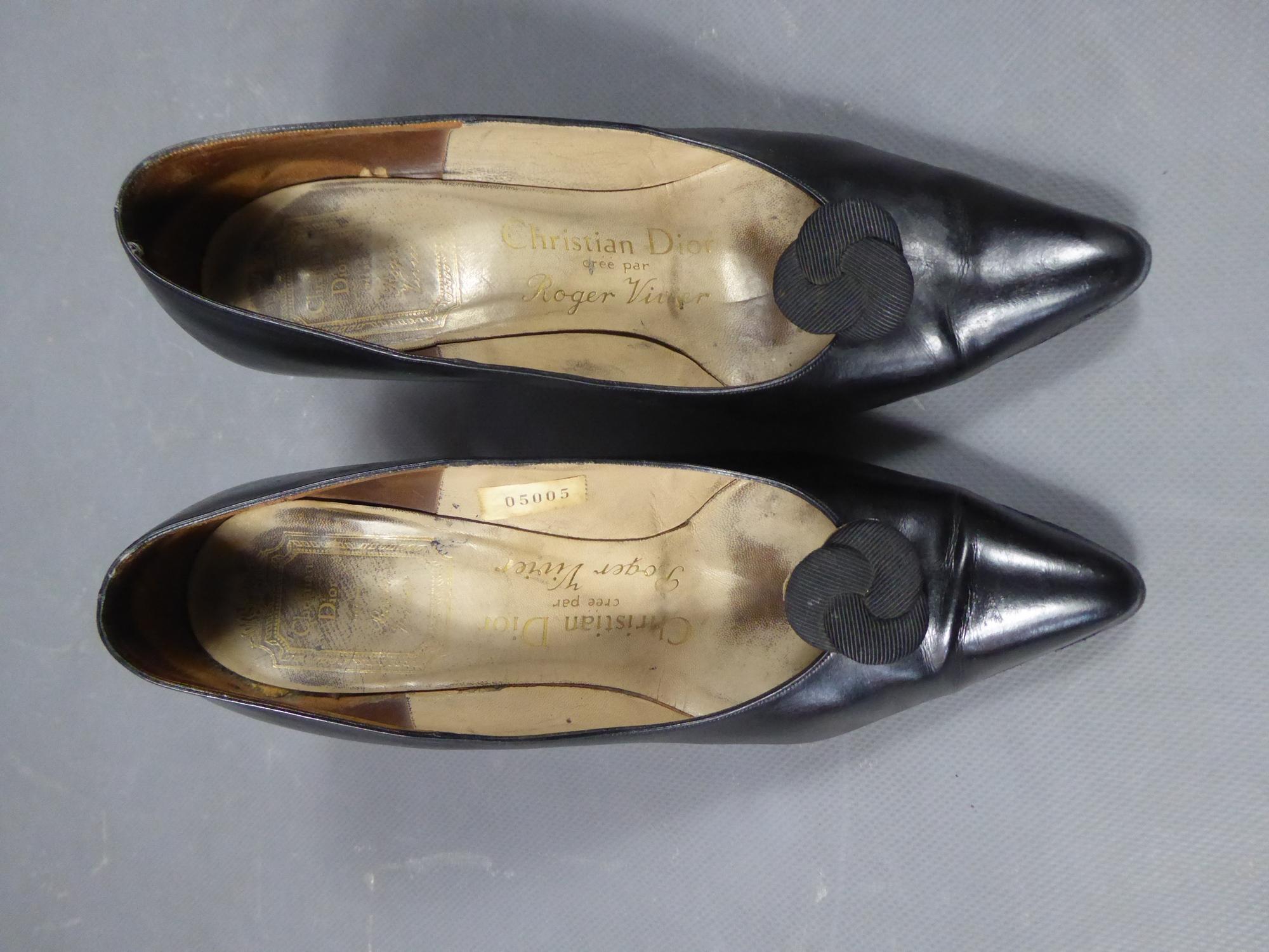 A Christian Dior pair of evening Shoes by Roger Vivier Circa 1960 8