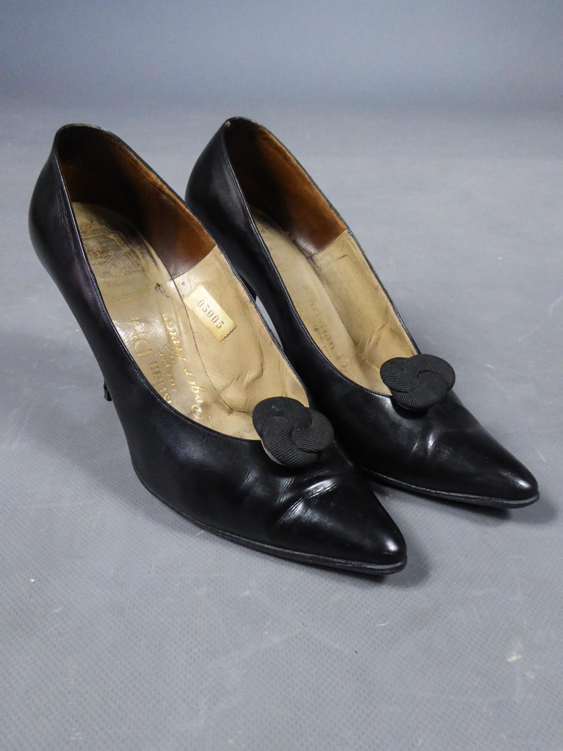 Women's A Christian Dior pair of evening Shoes by Roger Vivier Circa 1960