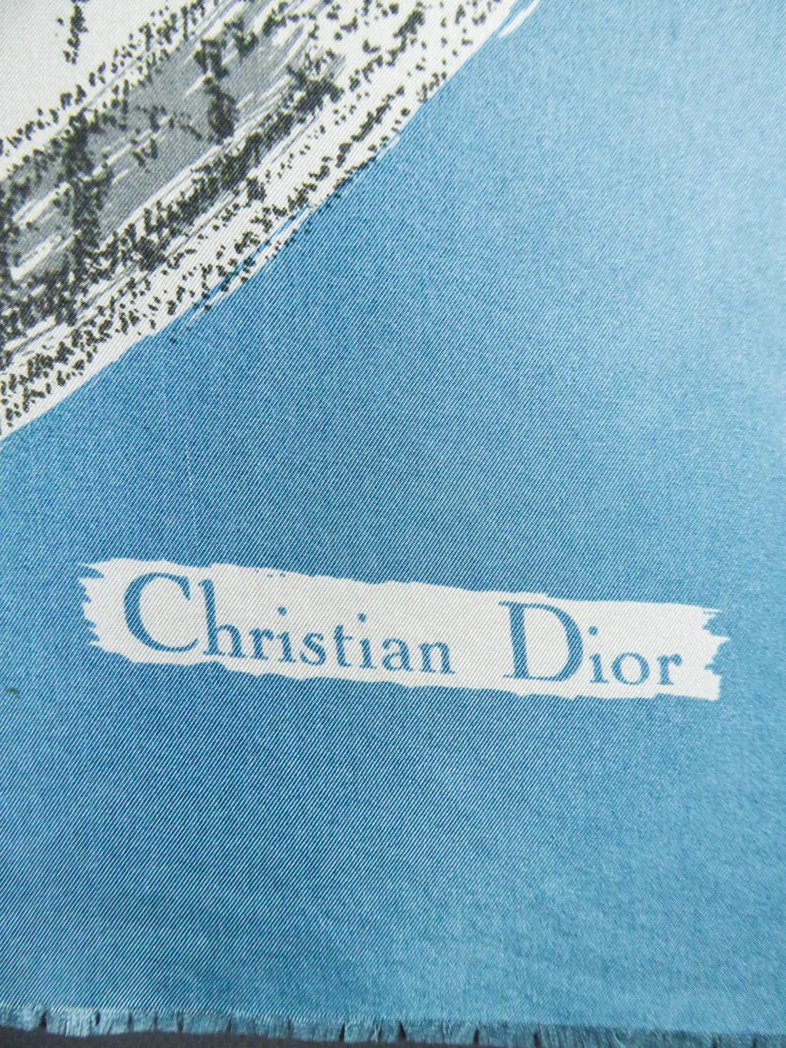 A Christian Dior Scarf on Napoleon at the battle of Marengo Circa 1950-1960 In Good Condition For Sale In Toulon, FR