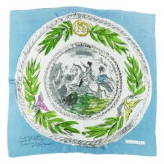 A Christian Dior Scarf on Napoleon at the battle of Marengo Circa 1950-1960