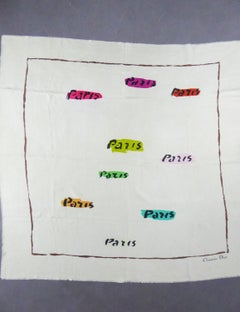 A Christian Dior Square Scarf in Silk named "Paris" Circa 1950/1960